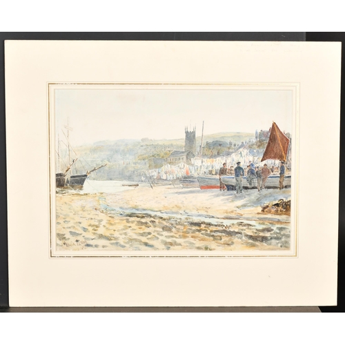 83 - Thomas Marie Madawaska Hemy (1852-1937) British. 'St Ives, Cornwall', Watercolour, Signed and dated ... 