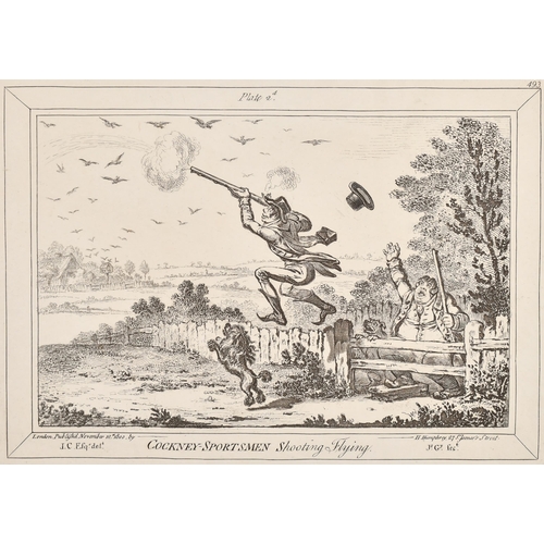 1 - After James Gillray (1756-1815) British. 'Cockney-Sportsmen Marking Game', Engraving, Published by H... 