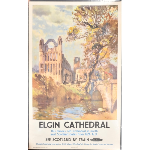 165 - Jack Merriott (1901-1968) British. Elgin Cathedral, Oil on artist's board, Signed, 31