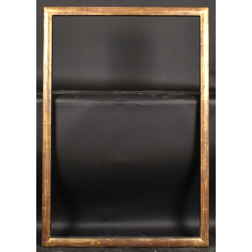 202 - Alexander G Ley & Son. A Gilt Composition Frame, with a black inner edge, rebate 46.5