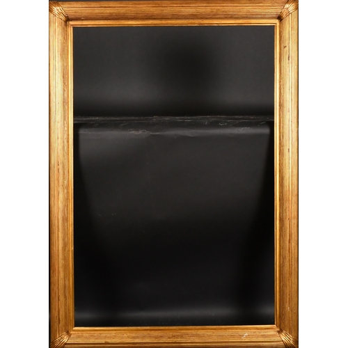 204 - 20th Century English School. A Gilt Composition Ribbed Frame, rebate 42