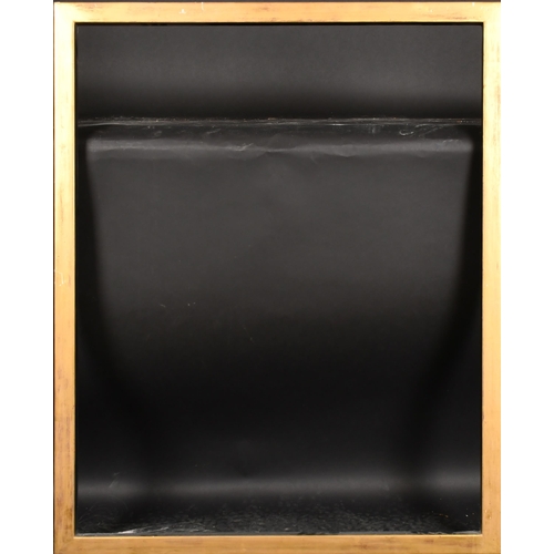 208 - Alexander G Ley & Son. A Gilt Composition Frame with a black inner edge, rebate 38