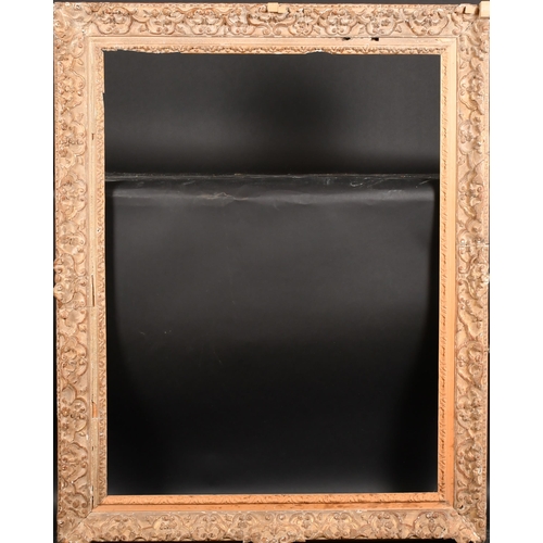 209 - 18th Century French School. A Louis XV Carved Giltwood Frame, with swept centres and corners, (parti... 