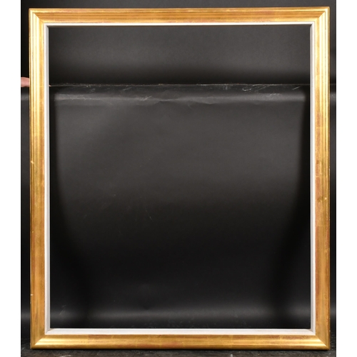 211 - Alexander G Ley & Son. A Gilt Composition Frame, with a white inner edge, rebate 36.5