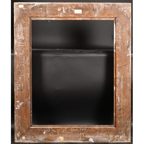 212 - 18th Century English School. A Partially Carved Giltwood Hollow Frame, (partly restored) rebate 36.5... 