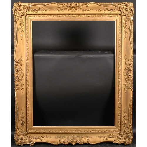 215 - 19th Century English School. A Painted Composition Frame, with swept centres and corners, rebate 36