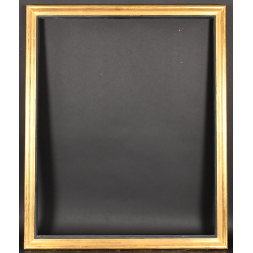 216 - Alexander G Ley & Son. A Gilt Composition Frame, with a black inner edge, rebate 35