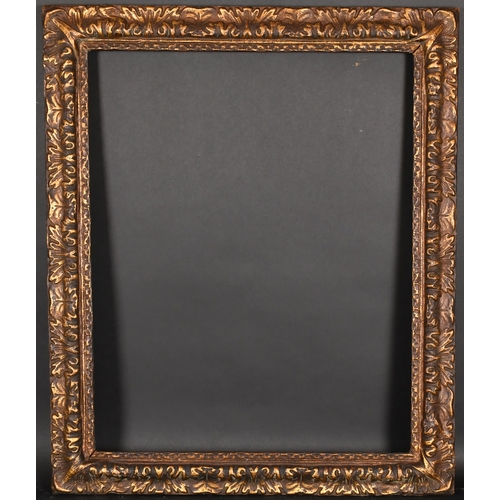 222 - 19th Century French School. A Gilt Papier Mache Frame, rebate 32