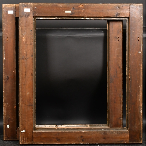 227 - Late 18th Century English School. A Pair of Painted Carved Wood Frames, rebate 30