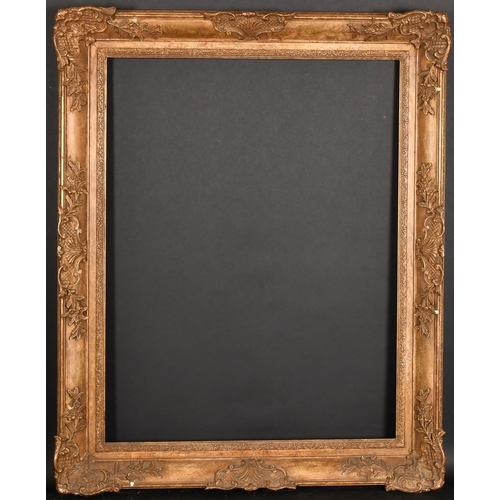 232 - 20th Century English School. A Painted Composition Frame, with swept centres and corners, rebate 30