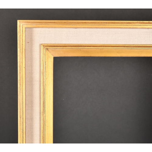 233 - 20th Century English School. A Gilt and Fabric Seago Frame, rebate 30