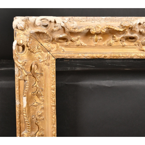 236 - 18th Century French School. A Carved Giltwood Louis Frame, with swept and pierced centres and corner... 