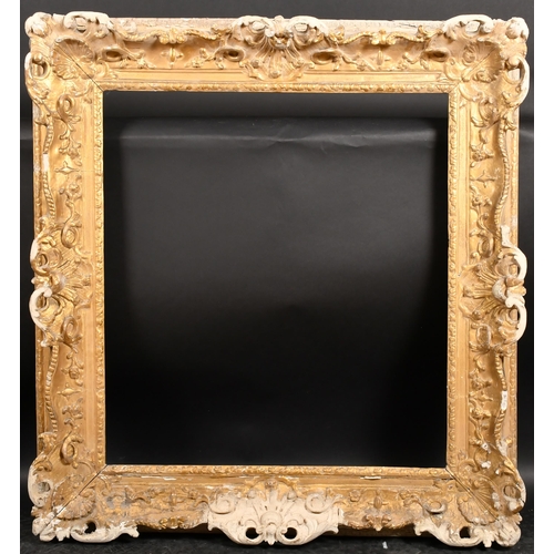 236 - 18th Century French School. A Carved Giltwood Louis Frame, with swept and pierced centres and corner... 