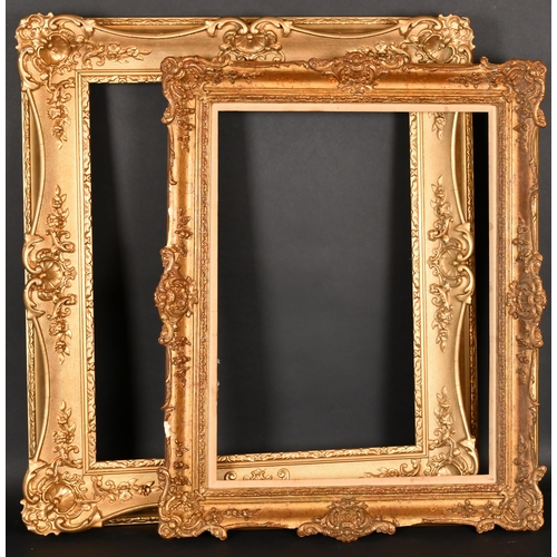 240 - 19th Century English School. A Painted Composition Frame, with swept centres and corners, rebate 26