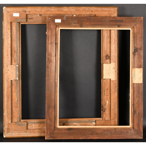 240 - 19th Century English School. A Painted Composition Frame, with swept centres and corners, rebate 26