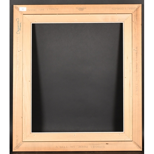 243 - 20th Century Italian School. A Lacewood Frame, with a fabric slip, rebate 24.25