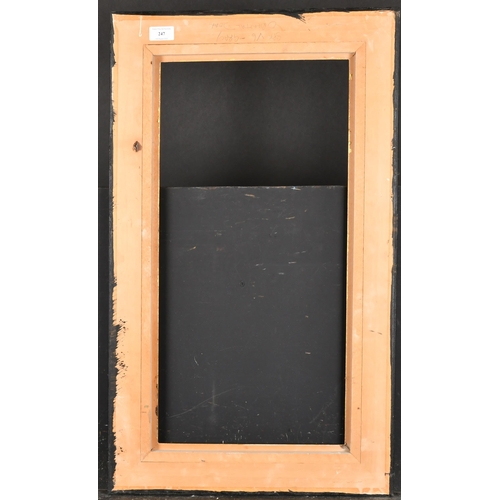 247 - 20th Century European School. A Black Painted Frame, with gilt inner and outer edges, rebate 24