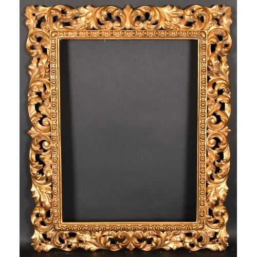 249 - 19th Century Italian School. A Carved Giltwood Florentine Frame, rebate 23.75