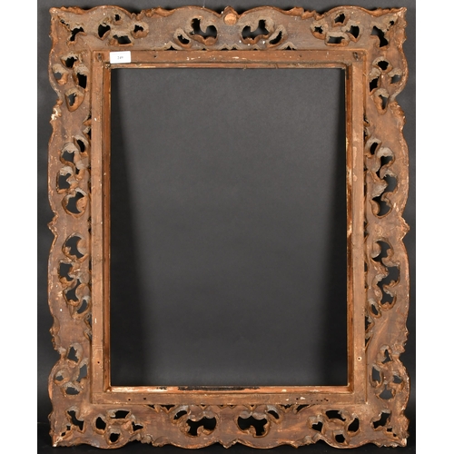 249 - 19th Century Italian School. A Carved Giltwood Florentine Frame, rebate 23.75