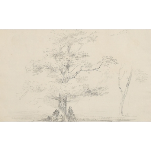 25 - William Lock (1767-1847) British. A Figure Study, Pencil and wash, 7.25