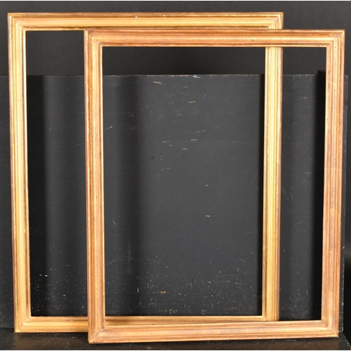 258 - Alexander G Ley & Son. A Gilt Drawing Frame, rebate 21.25