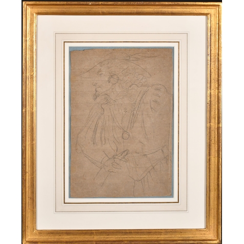 26 - William Lock (1767-1847) British. A Figure Study, Pencil, 12.5