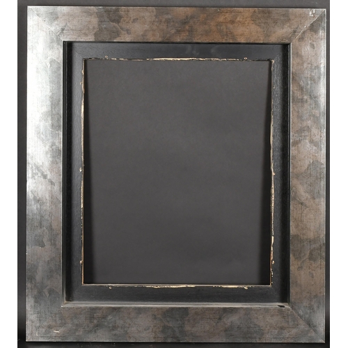 260 - Alexander G Ley & Son. A Silvered Frame, with a black slip, rebate 21