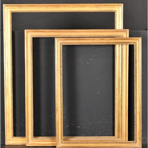 261 - Alexander G Ley & Son. A Reproduction Gilt Composition Frame, with shot inner edge, rebate 21