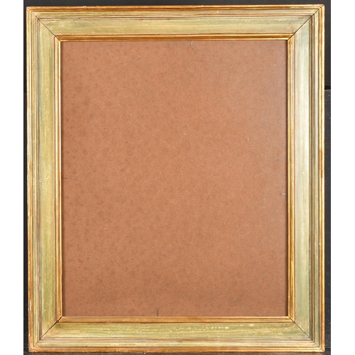 262 - 20th Century English School. A Gilt and Painted Frame, with inset glass, rebate 20.5