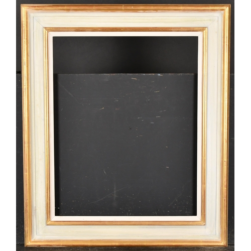 264 - 20th Century English School. A Gilt and Painted Composition Frame, with a white slip, rebate 20