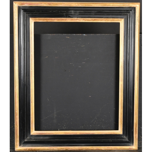 270 - Alexander G Ley & Son. A Gilt and Black Painted Frame, rebate 18.5