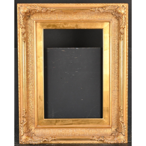 273 - 19th Century English School. A Gilt Composition Frame, with swept corners, rebate 18