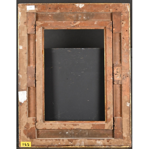 273 - 19th Century English School. A Gilt Composition Frame, with swept corners, rebate 18