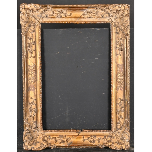 277 - 18th Century French School. A Carved Giltwood Louis XV Frame, rebate 17.25