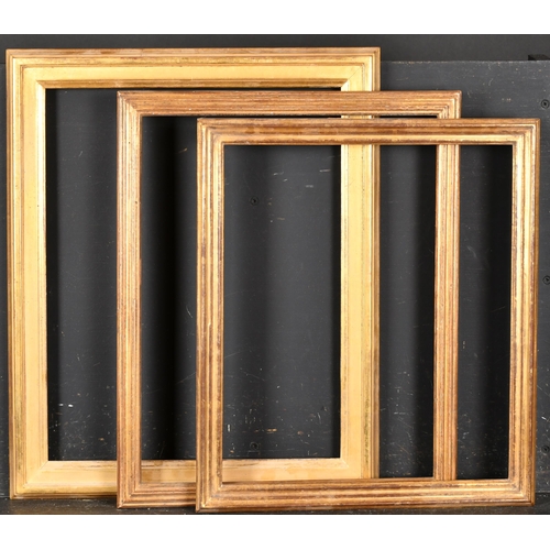 280 - Alexander G Ley & Son. A Gilt Composition Drawing Frame, rebate 16.5