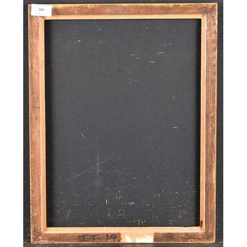 281 - Alexander G Ley & Son. A Gilt Composition Drawing Frame, rebate 16