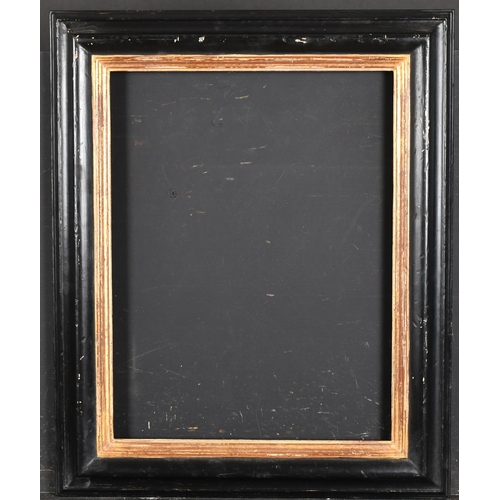 282 - Alexander G Ley & Son. A Black Painted Frame, with a gilt inner edge, rebate 16