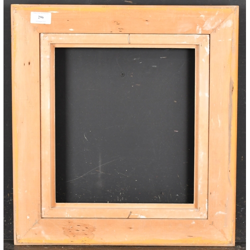 296 - Alexander G Ley & Son. A Gilt Composition Frame, with a white slip, rebate 12