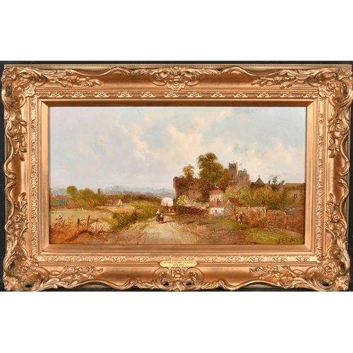 102 - Alfred Henry Vickers (1853-1907) British. 'A Country Walk', Oil on canvas, Signed, and inscribed on ... 