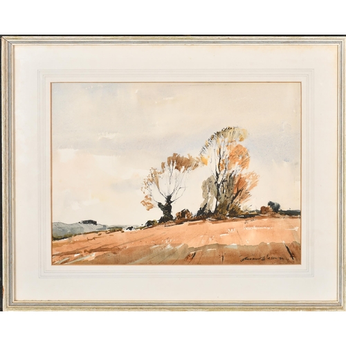 210 - Edward Wesson (1910-1983) British. An Autumnal Landscape, Watercolour, Signed, 12.25