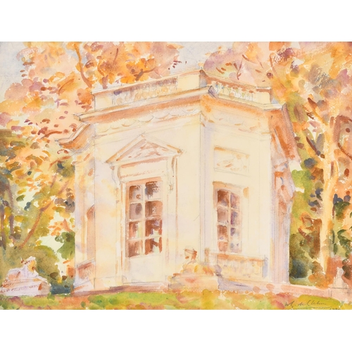 230 - Wilfrid Gabriel de Glehn (1870-1951) British. 'The Belvedere Pavillion at Versailles', Watercolour a... 