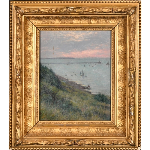 249 - Dalziel (Early 20th Century) British. 'Evening, Herne Bay', Oil on panel, Indistinctly Signed, and i... 