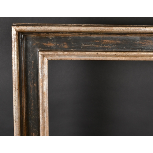 304 - 20th Century English School. A Black and Silver Composition Frame, rebate 50