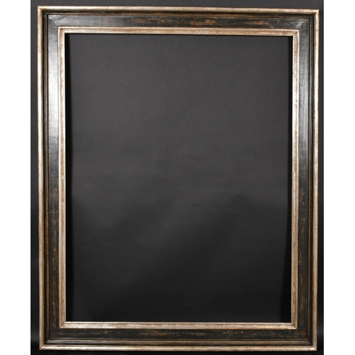 304 - 20th Century English School. A Black and Silver Composition Frame, rebate 50