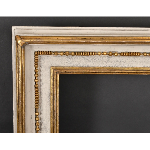 306 - 19th Century English School. A Gilt and Painted Composition Hollow Frame, rebate 47.5