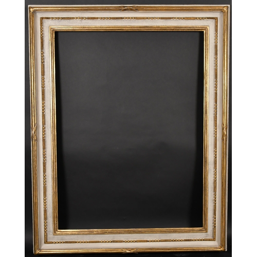 306 - 19th Century English School. A Gilt and Painted Composition Hollow Frame, rebate 47.5