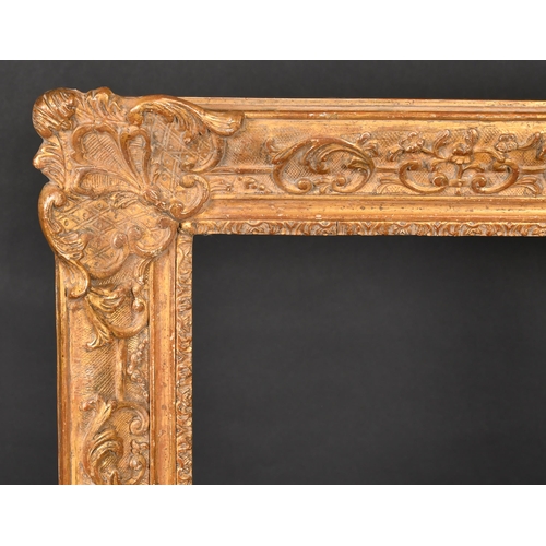 307 - 20th Century English School. A Gilt Composition Louis Style Frame, with swept centres and corners, r... 