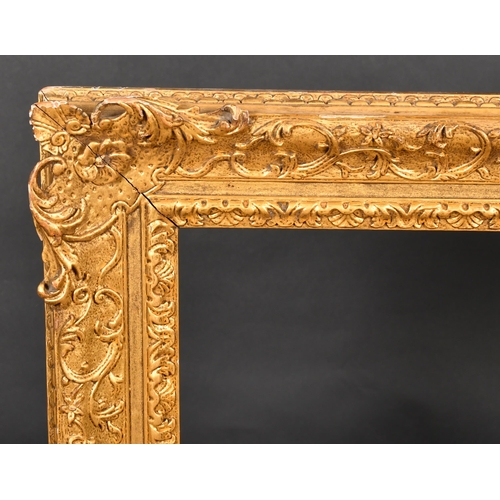 320 - Late 18th Century English School. A Carved Giltwood Frame, with swept and pierced corners, rebate 33... 