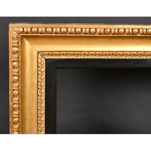 323 - Early 19th Century English School. A Carved Giltwood Frame, with a black slip, rebate 32