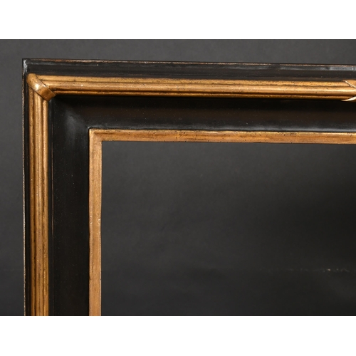 326 - 20th Century English School. A Black and Gilt Hollow Composition Frame, rebate 31.25